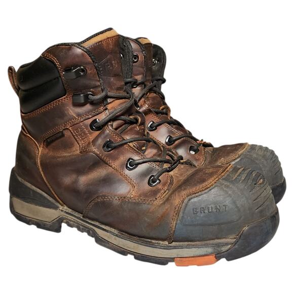 BRUNT PERKINS Heavy Duty Steel Toe Work Boots Mens Size 10.5 ASTM F2413-18 08271 - Picture 1 of 10